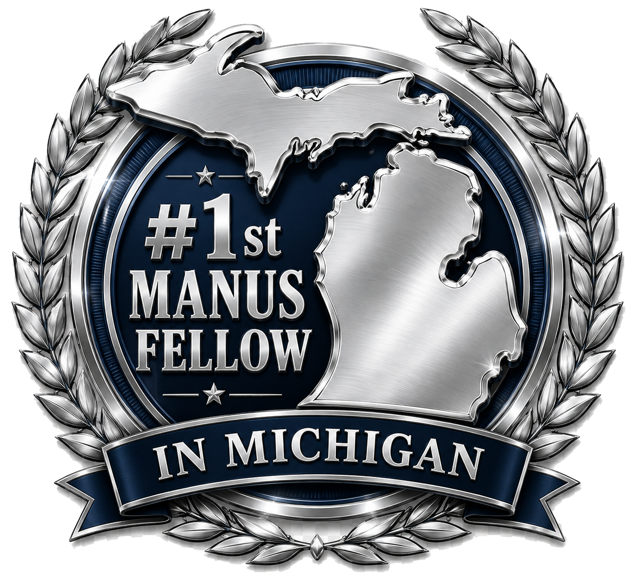 First Manus Fellow in Michigan emblem